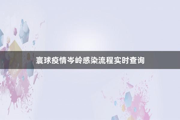寰球疫情岑岭感染流程实时查询